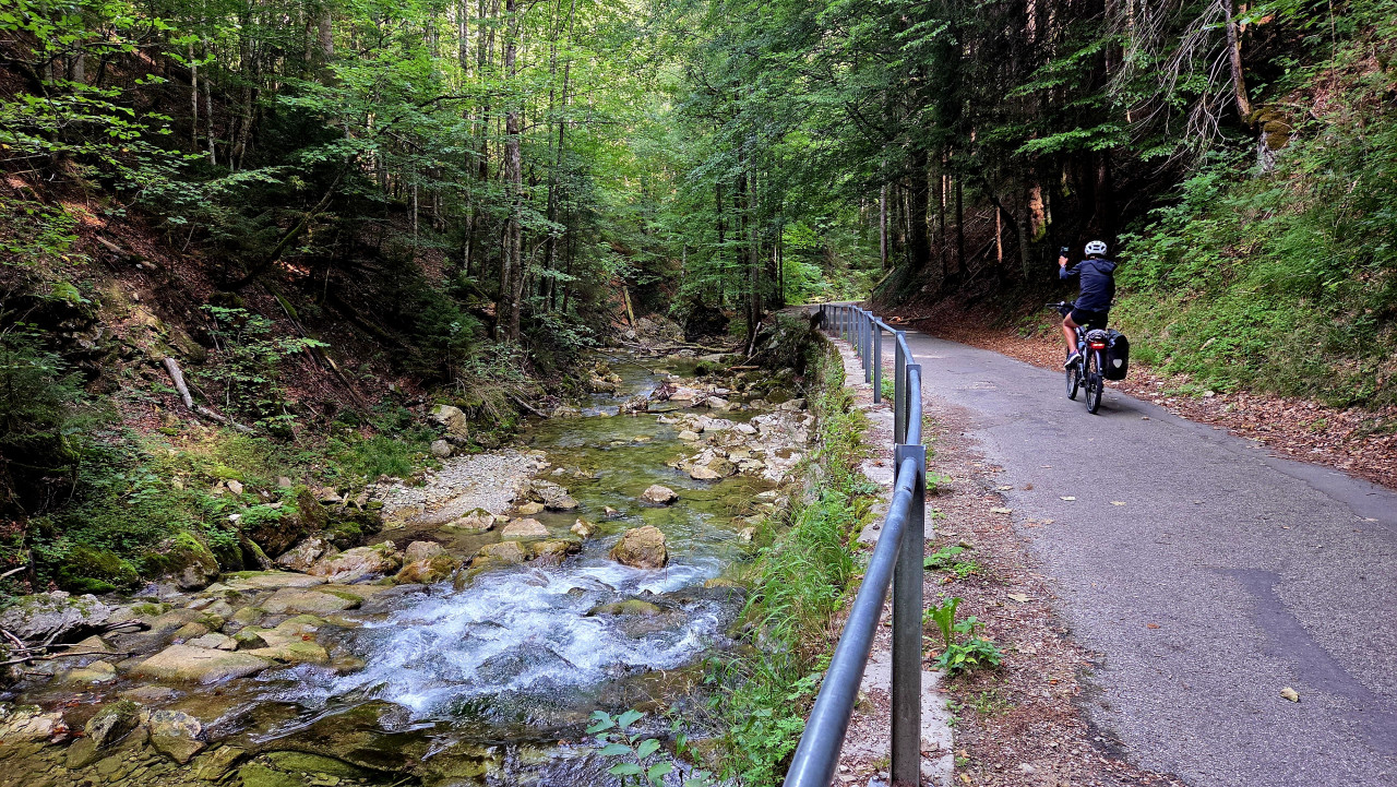 Mit dem Rad nach Füssen, abkühlen im Hopfensee und via Fallmühle zurück